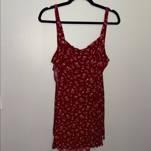 LA Hearts Red Floral Dress